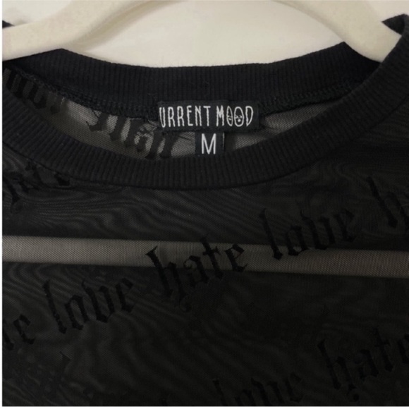 Current Mood Love Hate Mesh Top - Picture 4 of 6